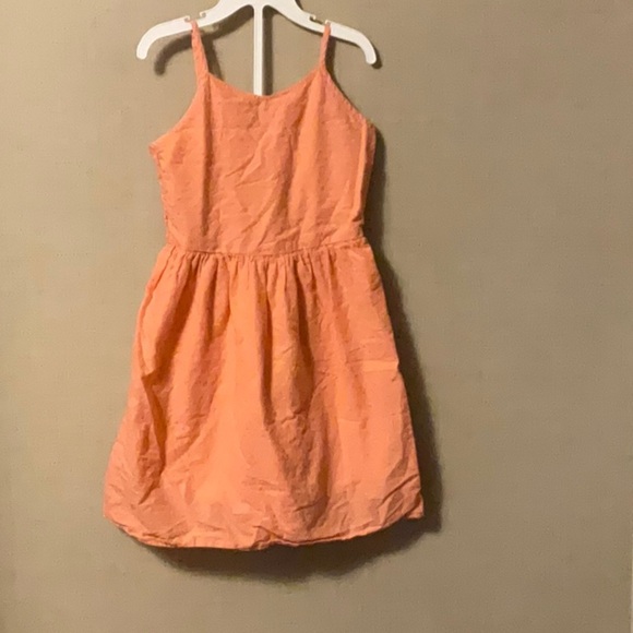 Orange Sleeveless Spaghetti Strap Sundress - Picture 1 of 5
